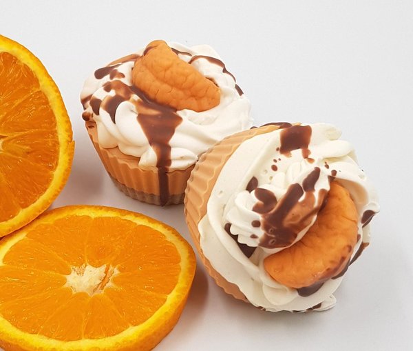 Orangenseife Cupcake groß B
